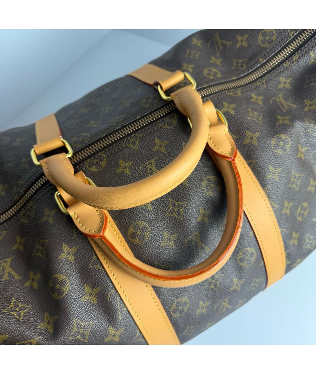 LOUIS VUITTON Коричневая дорожная/спортивная сумка, фото 6