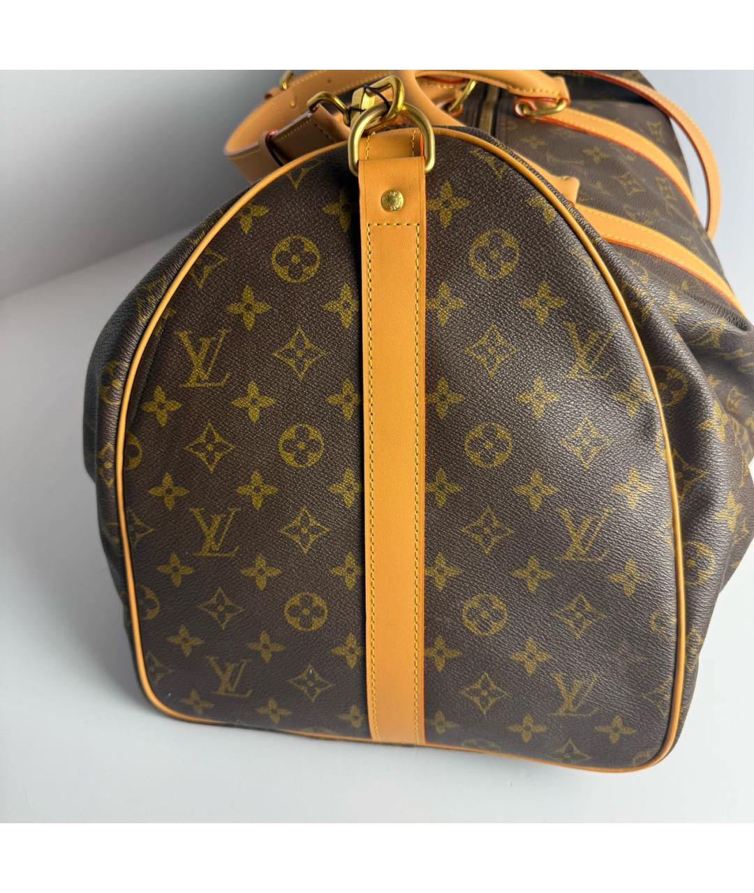 LOUIS VUITTON Коричневая дорожная/спортивная сумка, фото 3