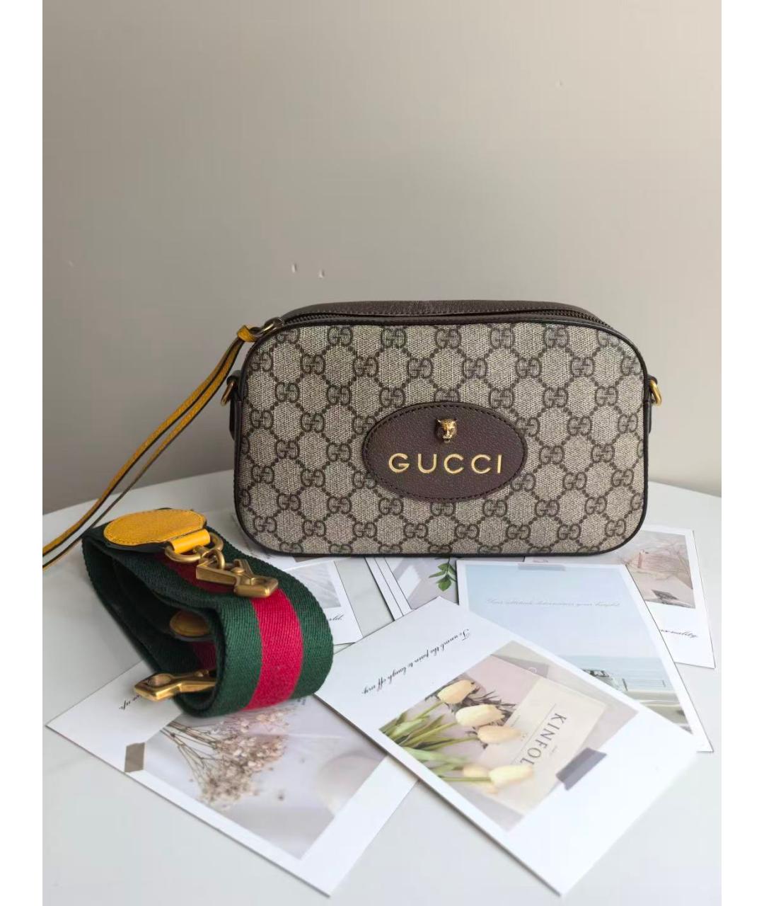 GUCCI Коричневая сумка через плечо, фото 2