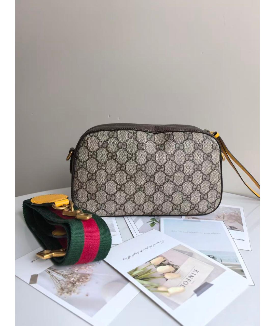 GUCCI Коричневая сумка через плечо, фото 3