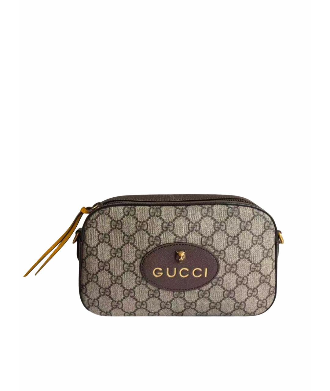 GUCCI Коричневая сумка через плечо, фото 1