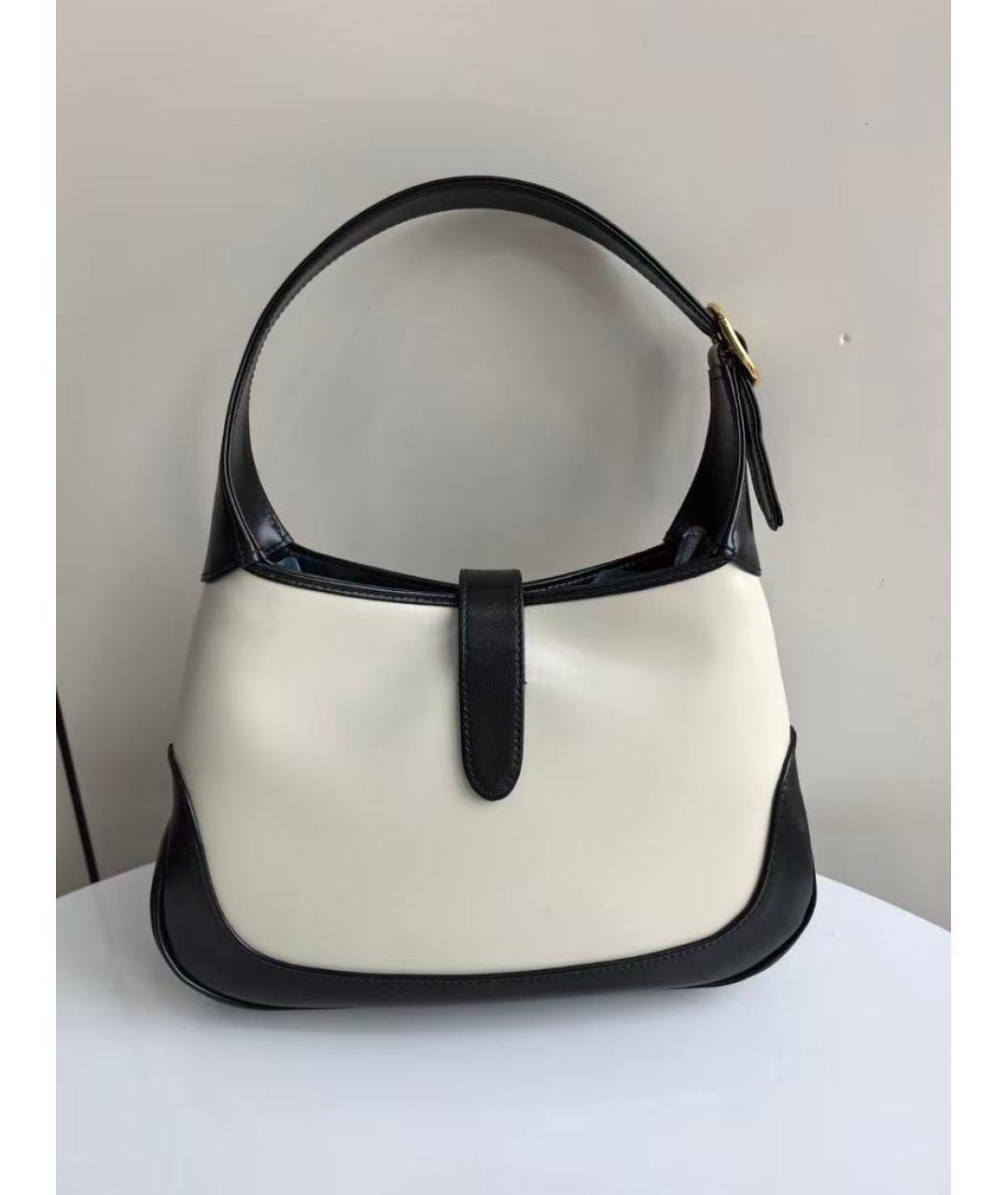 GUCCI Белая кожаная сумка через плечо, фото 3