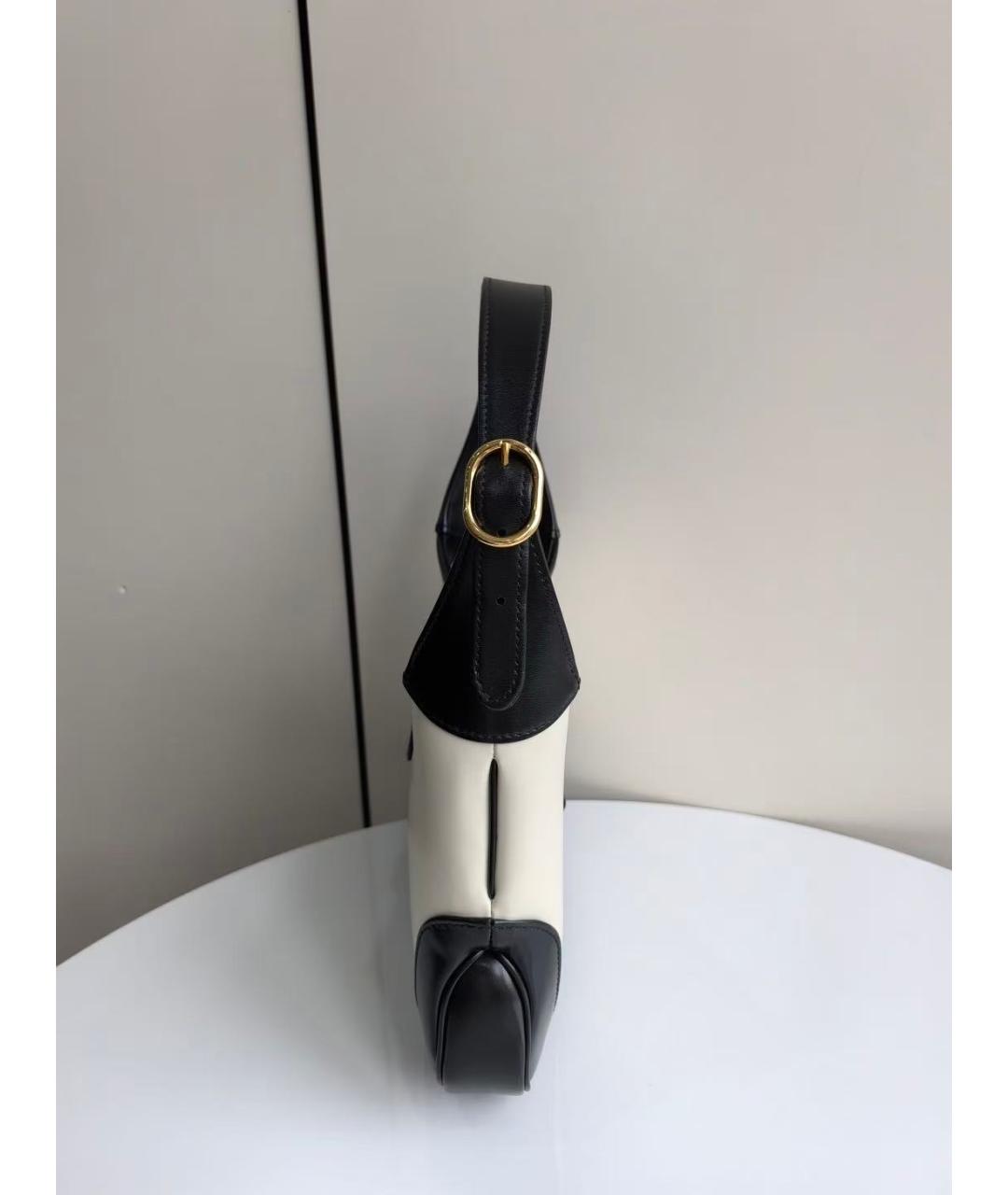 GUCCI Белая кожаная сумка через плечо, фото 4