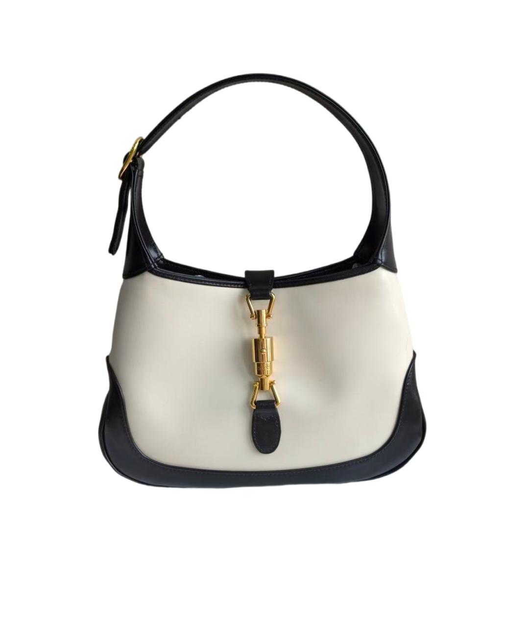 GUCCI Белая кожаная сумка через плечо, фото 7