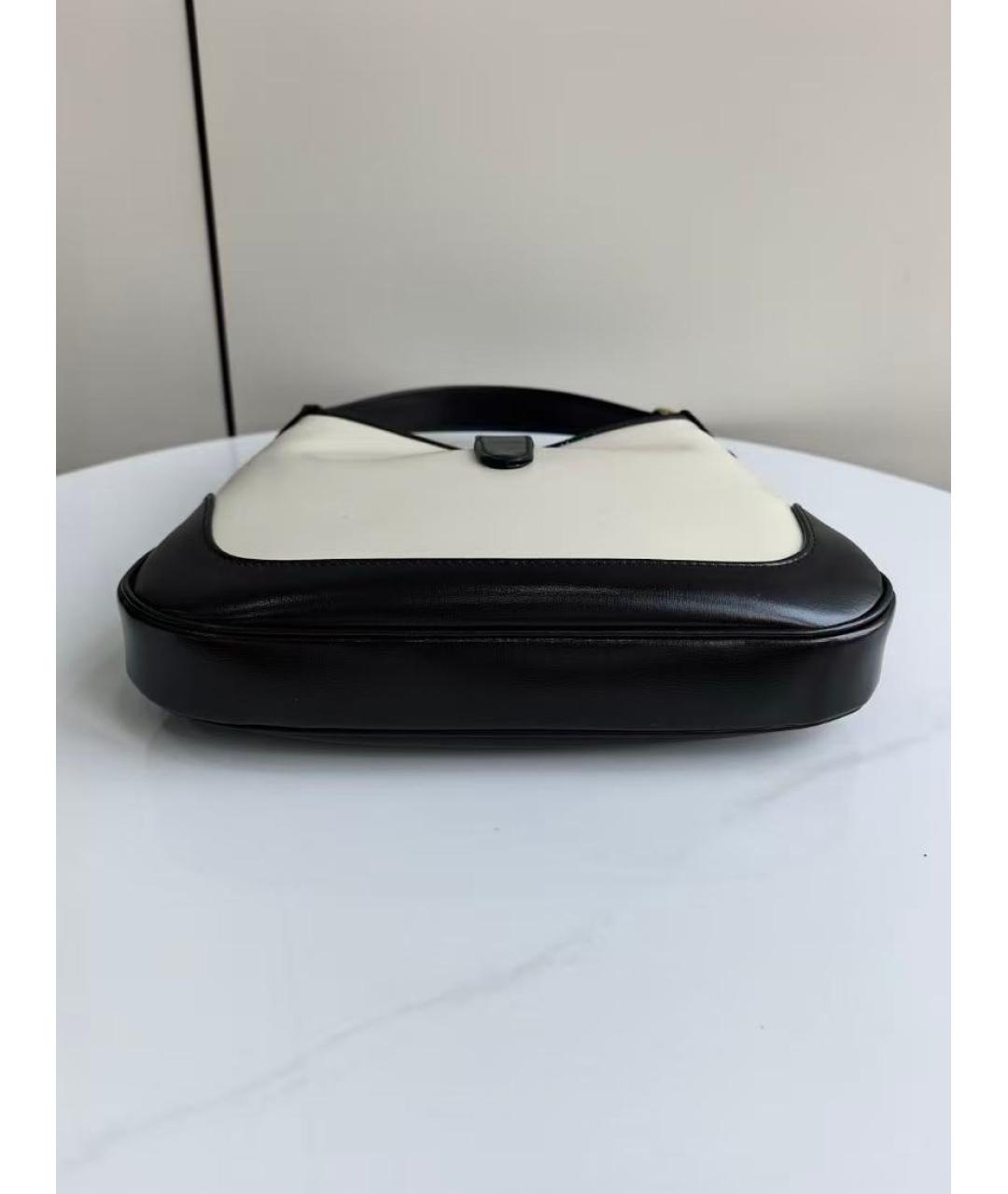 GUCCI Белая кожаная сумка через плечо, фото 5