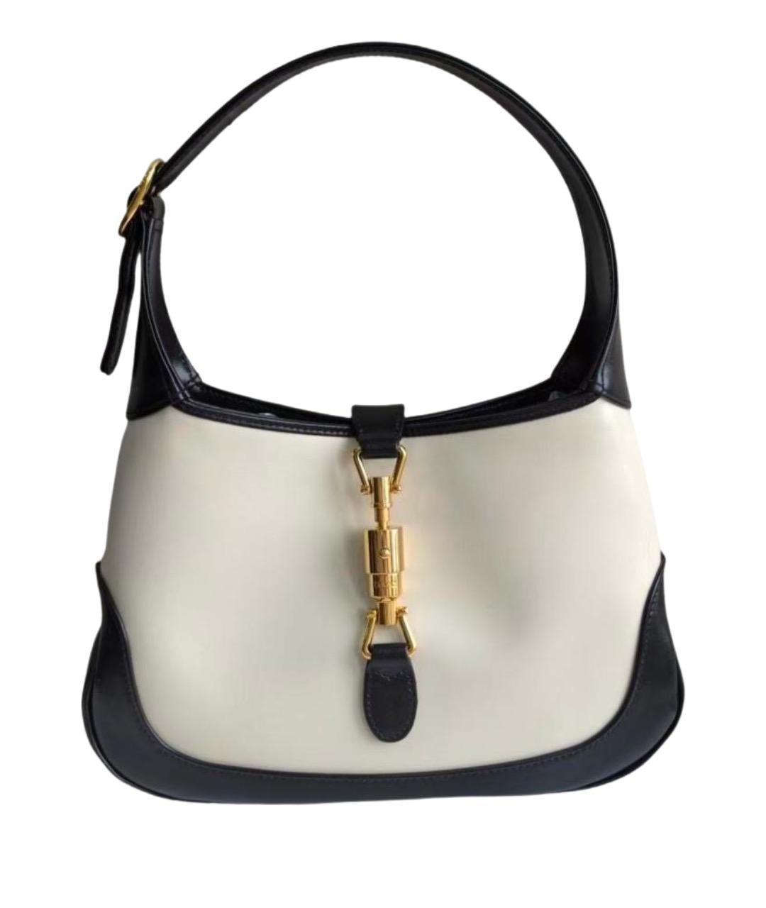 GUCCI Белая кожаная сумка через плечо, фото 1