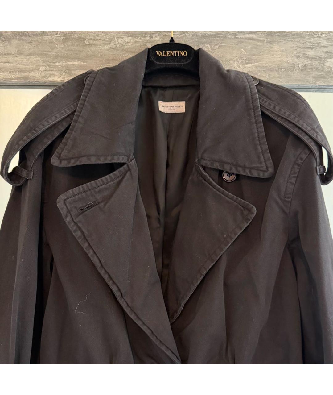 DRIES VAN NOTEN Черный хлопковый комбинезон, фото 3