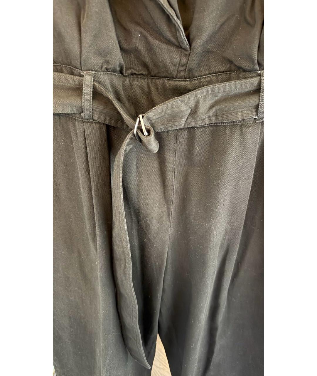 DRIES VAN NOTEN Черный хлопковый комбинезон, фото 4