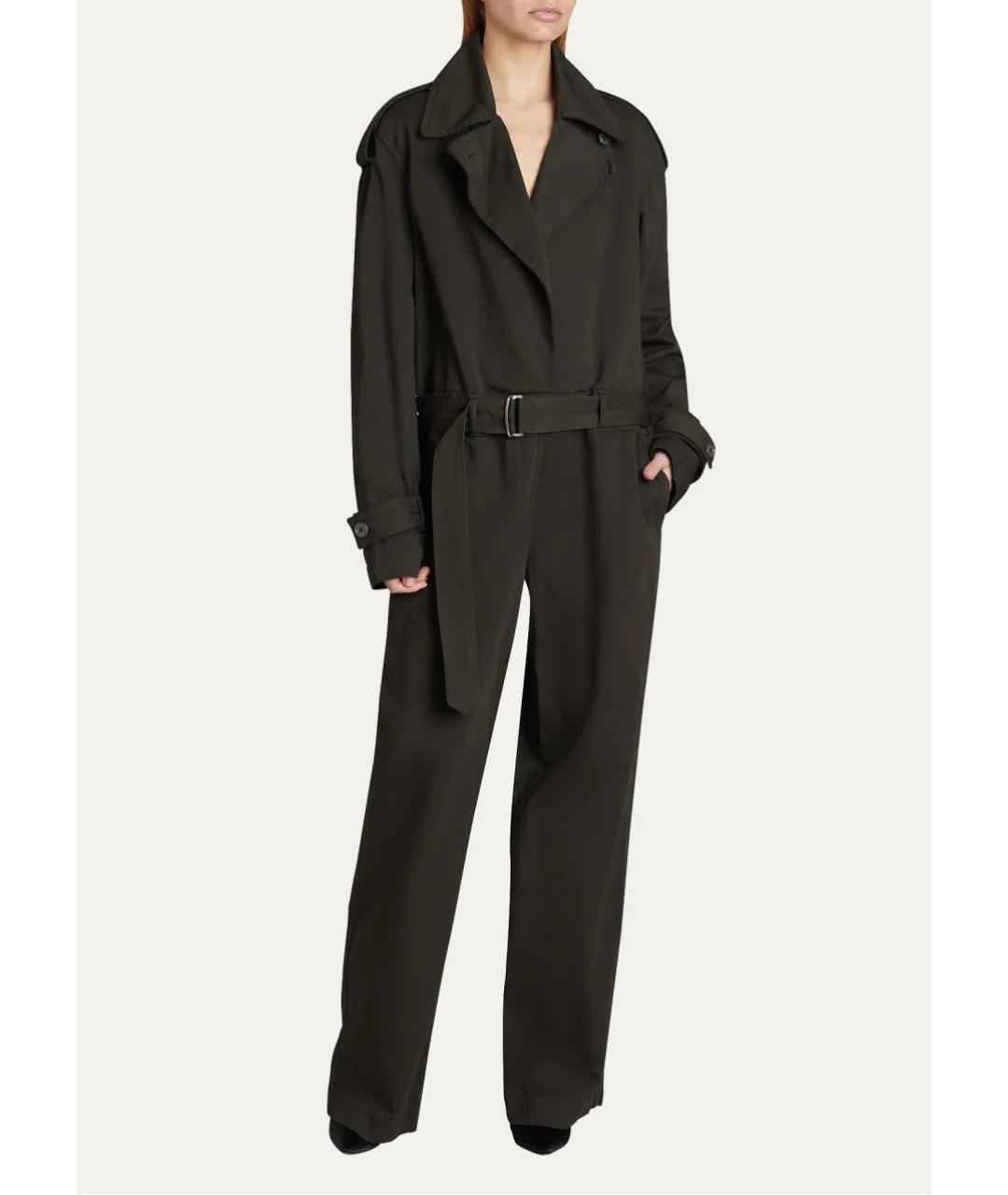 DRIES VAN NOTEN Черный хлопковый комбинезон, фото 5