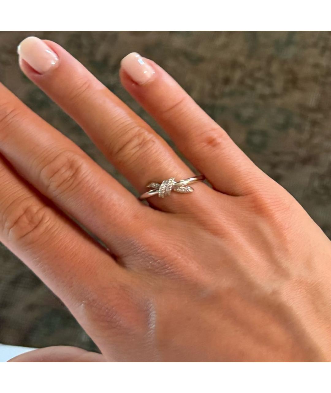 TIFFANY&CO Серебряное кольцо из белого золота, фото 7