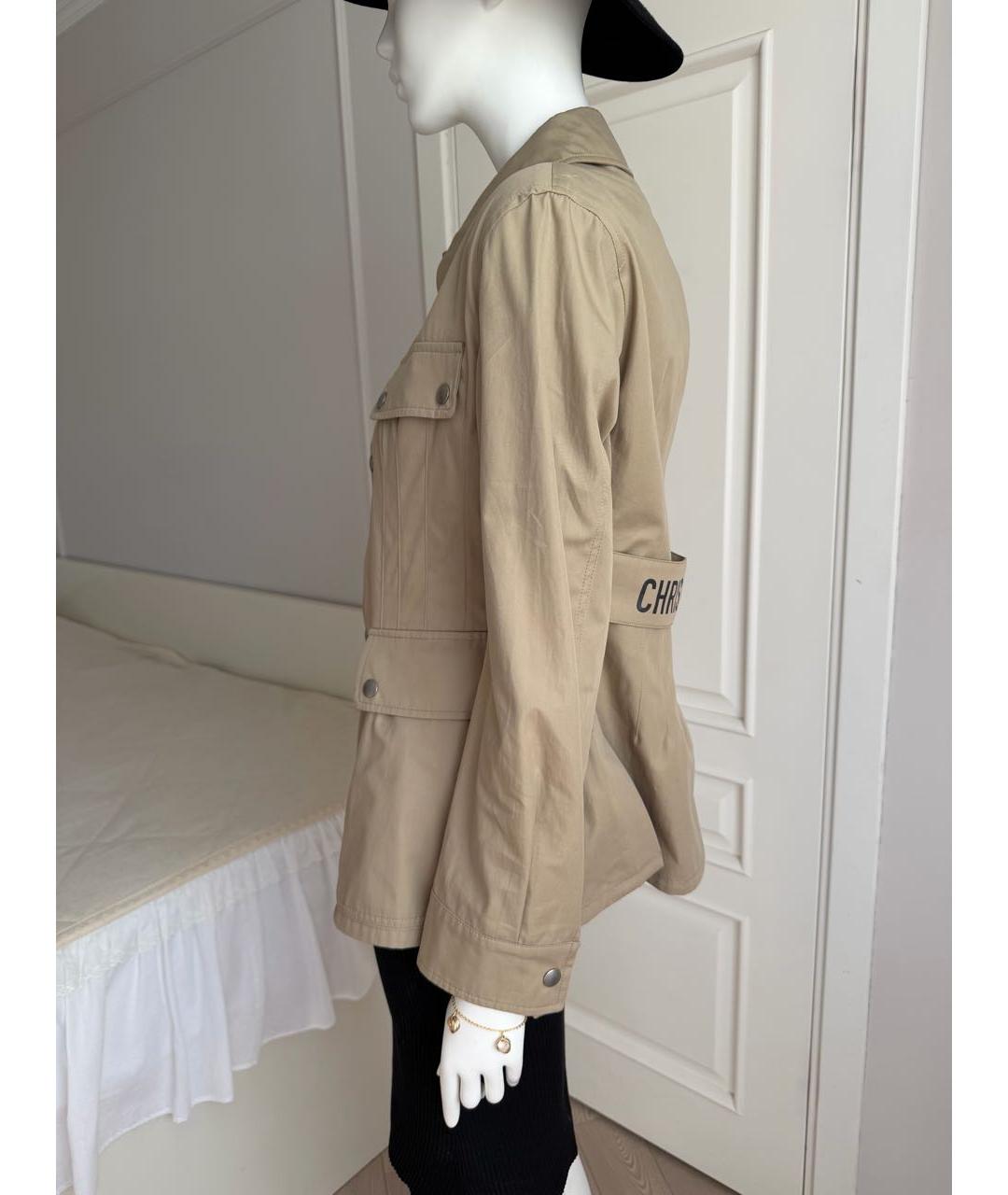CHRISTIAN DIOR Бежевый тренч/плащ, фото 5