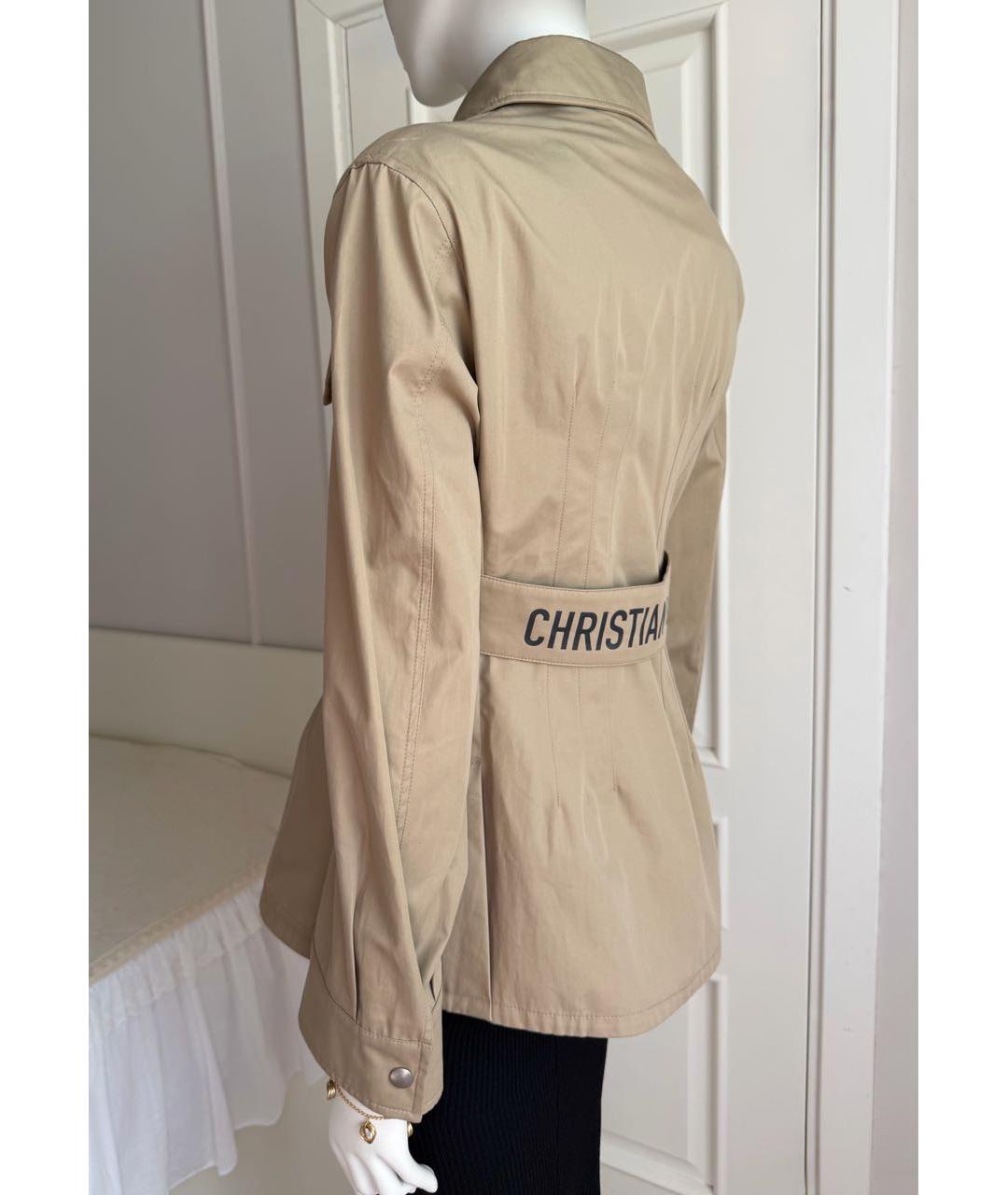 CHRISTIAN DIOR Бежевый тренч/плащ, фото 6