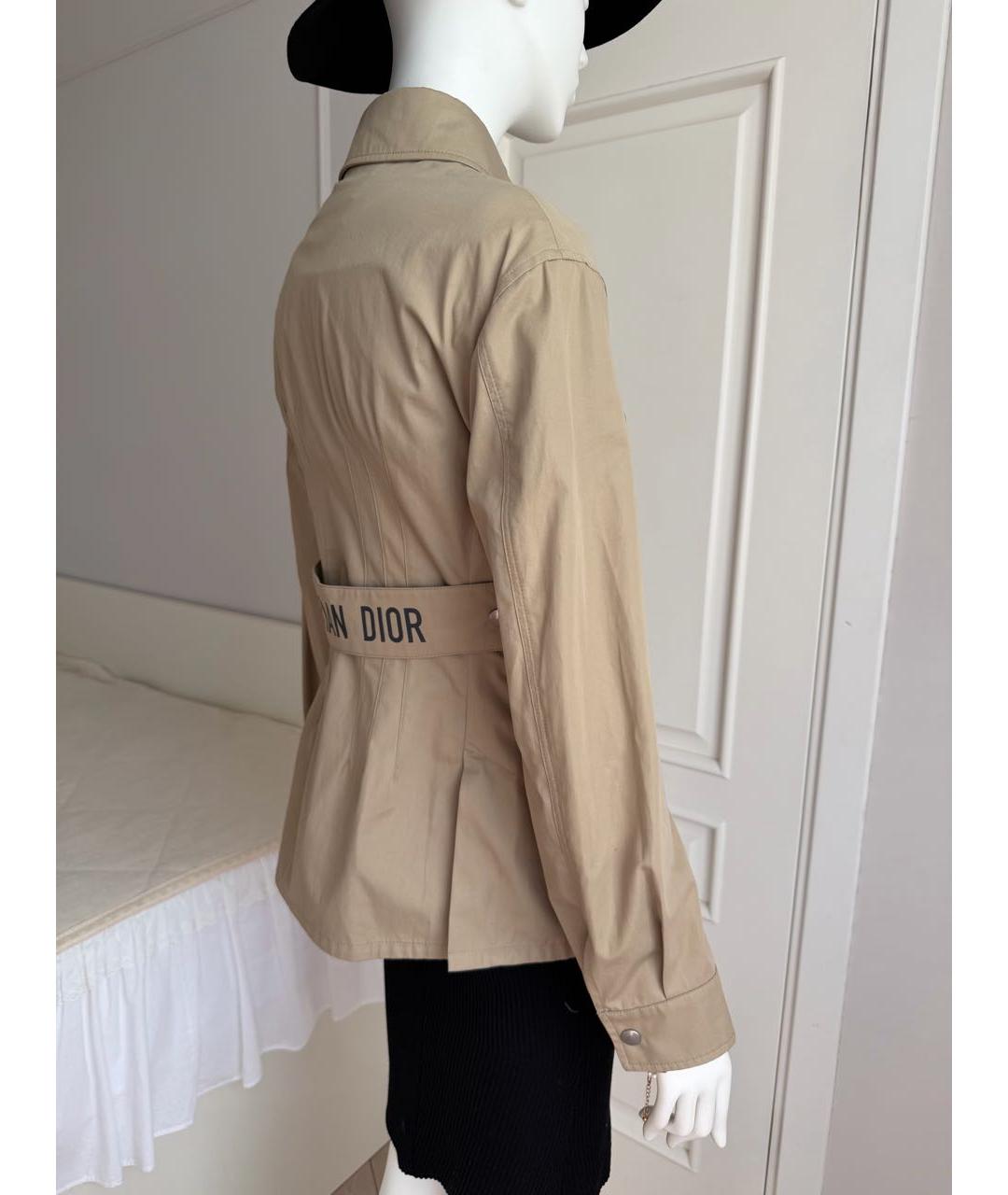 CHRISTIAN DIOR Бежевый тренч/плащ, фото 7