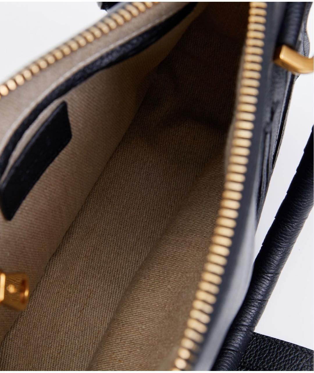 CHLOE Черная кожаная сумка тоут, фото 4