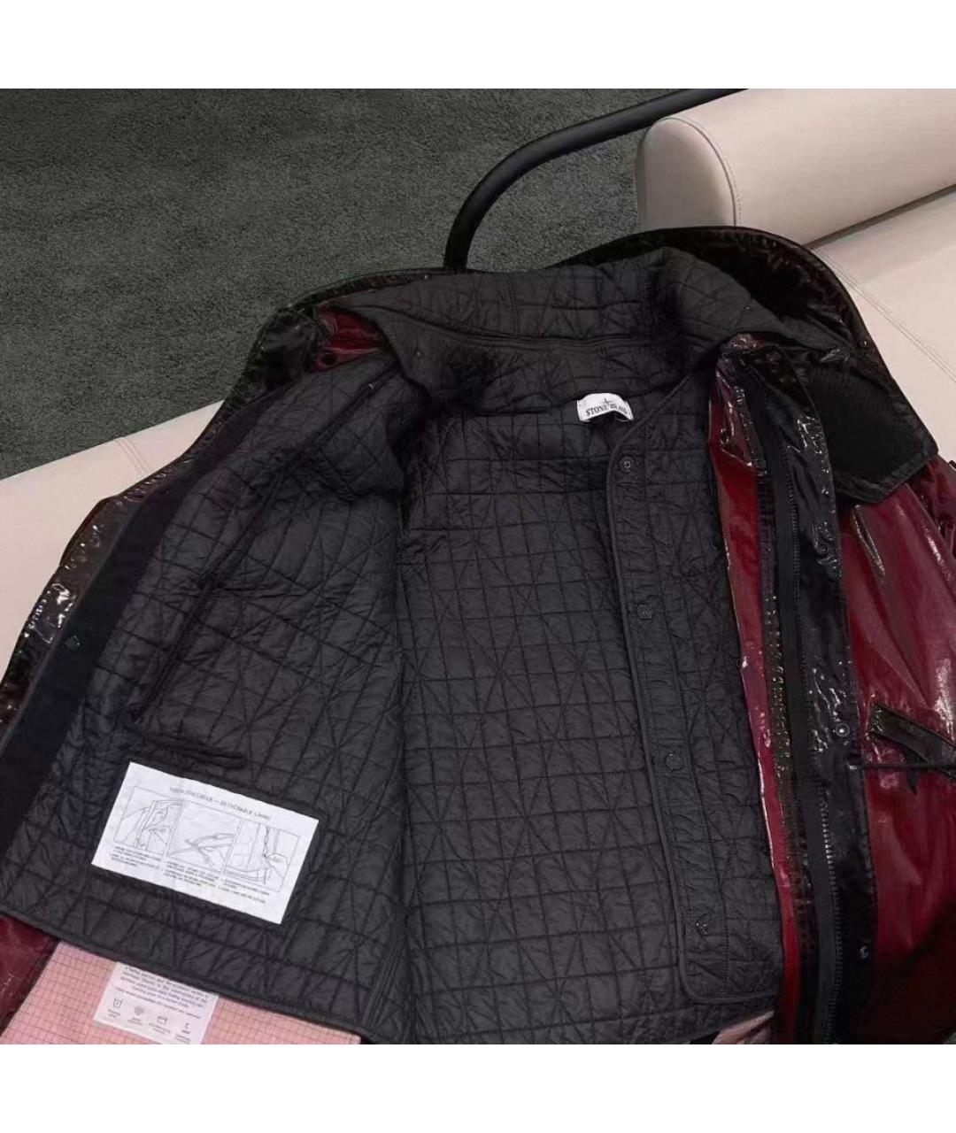 STONE ISLAND Бордовая куртка, фото 3