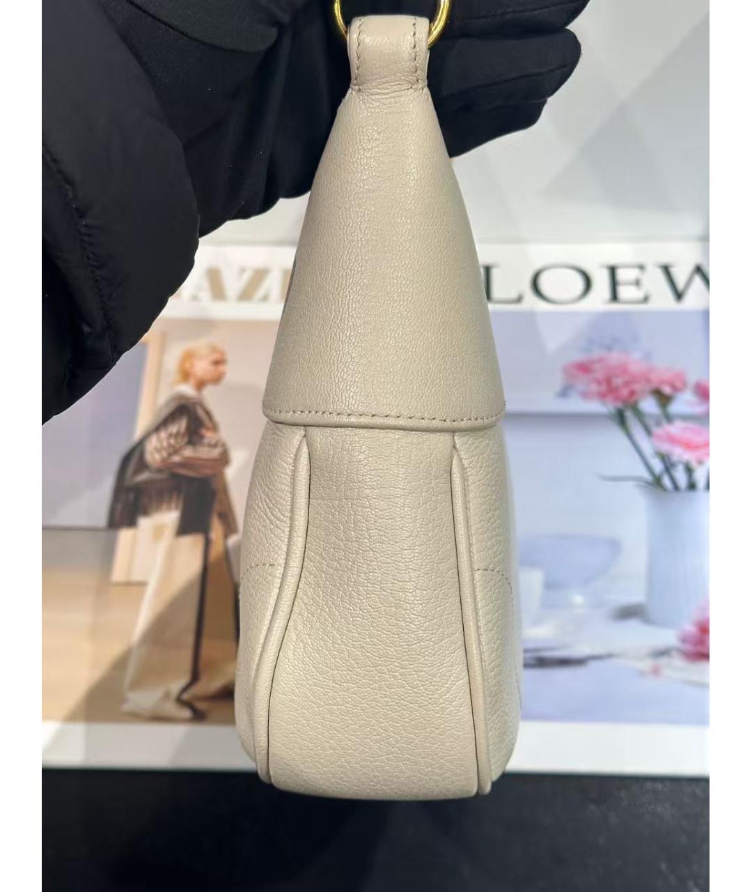 GUCCI Белая кожаная сумка через плечо, фото 5