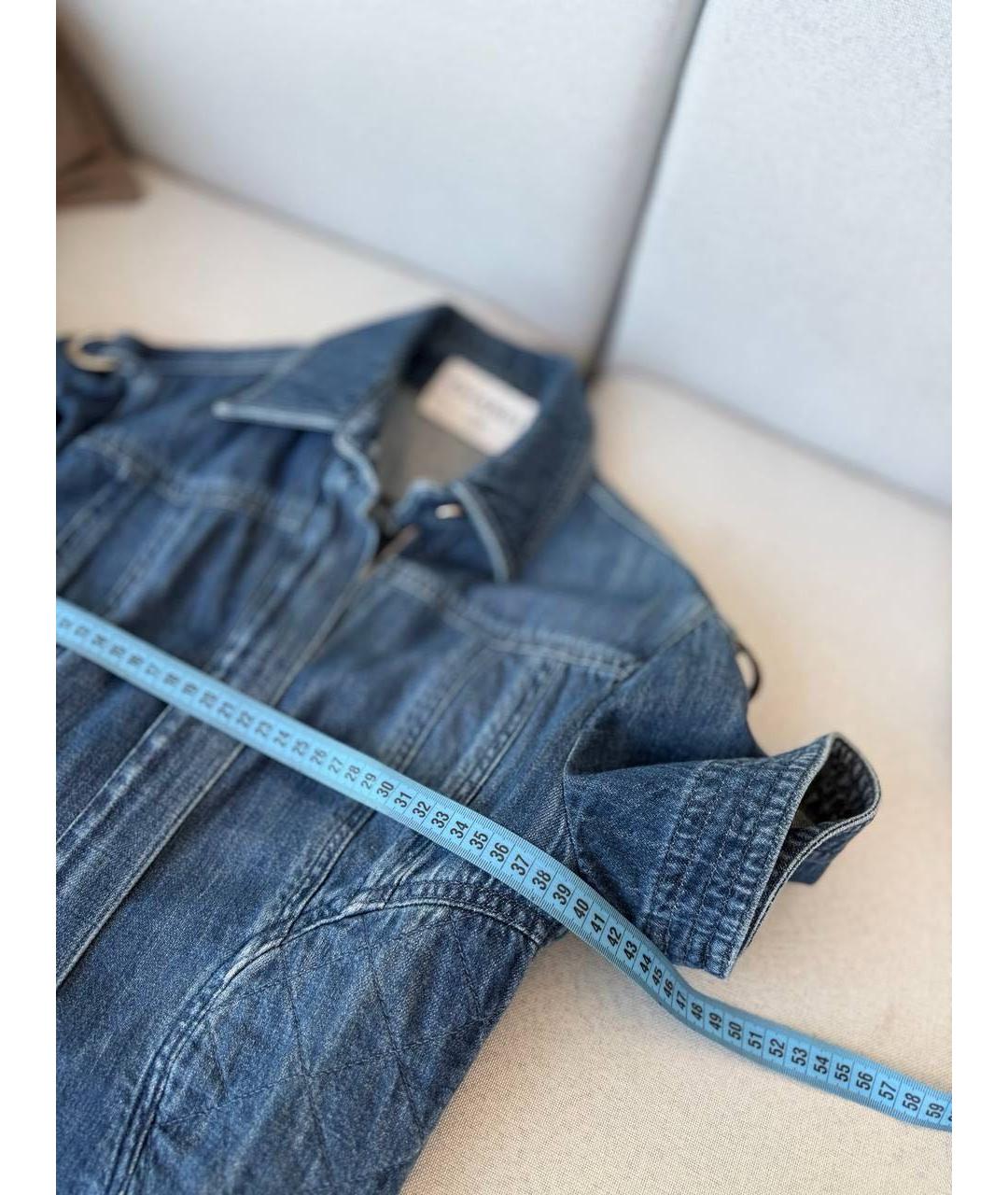 CHANEL Синий деним костюм с брюками, фото 5