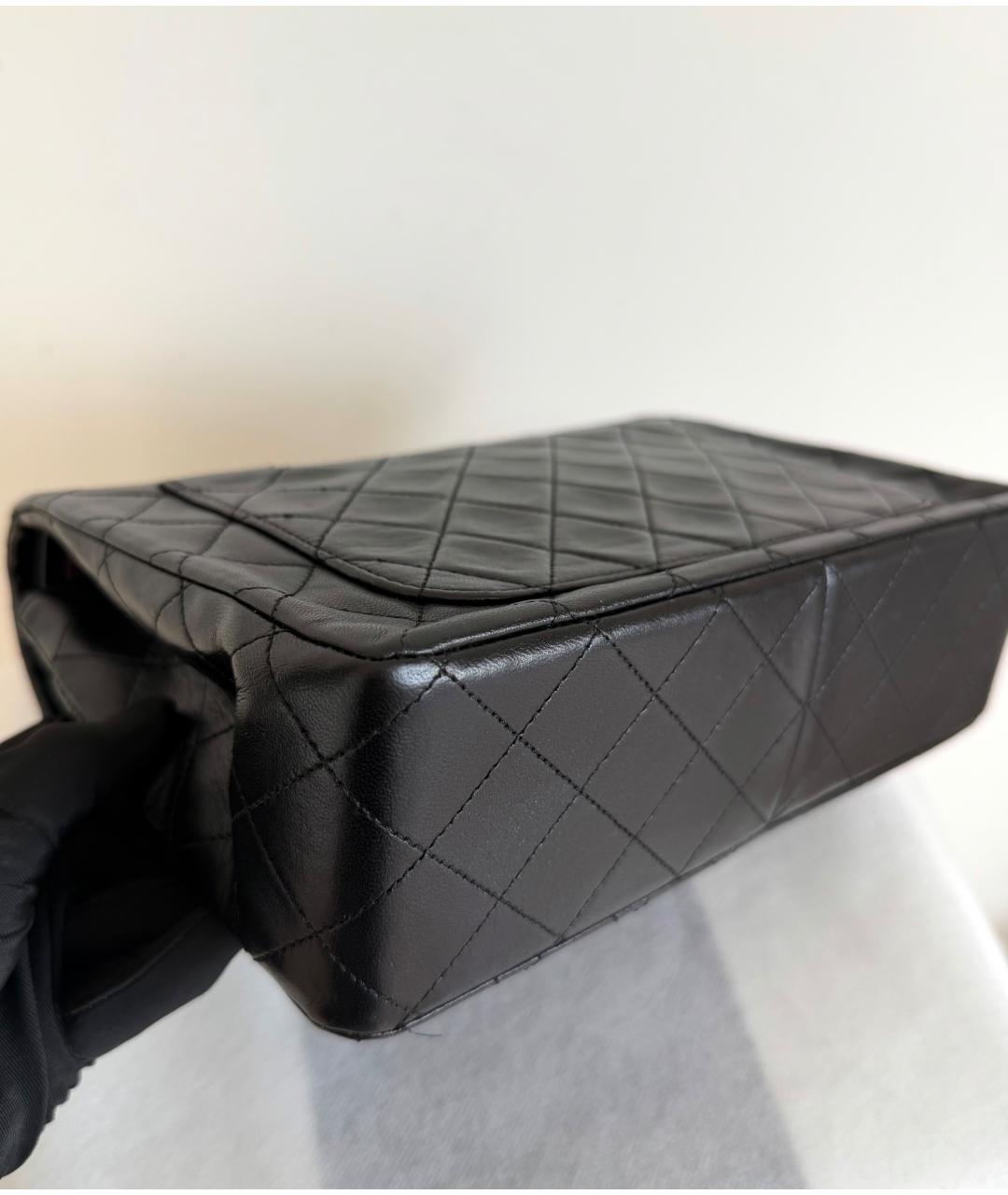 CHANEL Черная кожаная сумка через плечо, фото 5