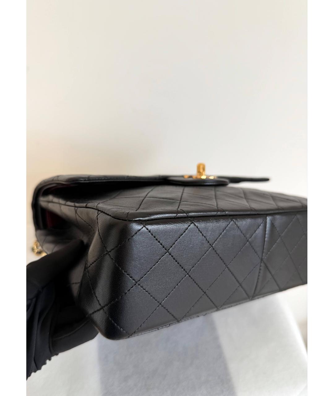 CHANEL Черная кожаная сумка через плечо, фото 9