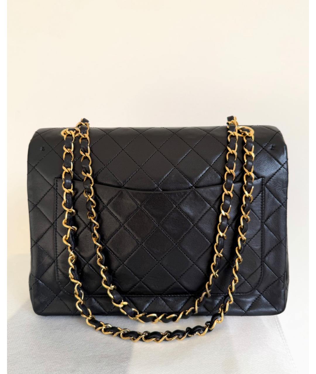 CHANEL Черная кожаная сумка через плечо, фото 4