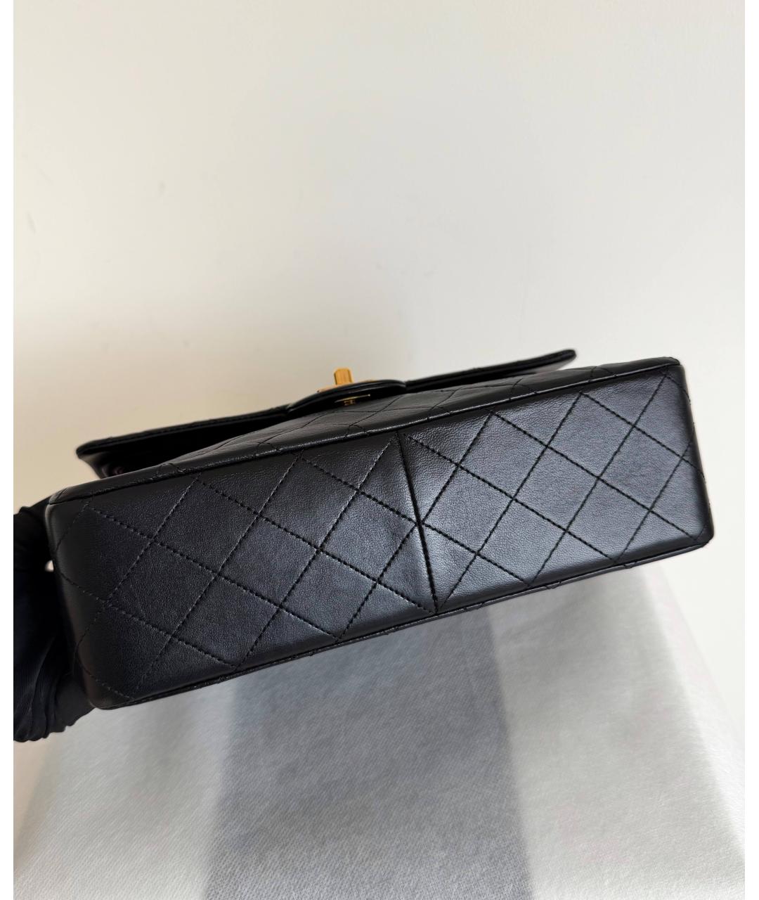 CHANEL Черная кожаная сумка через плечо, фото 8