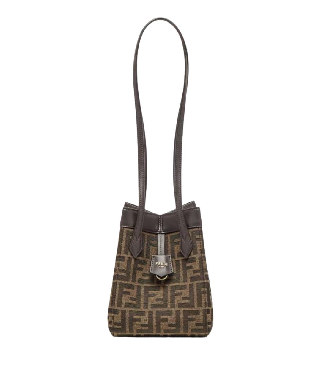 FENDI Коричневая сумка через плечо, фото 1