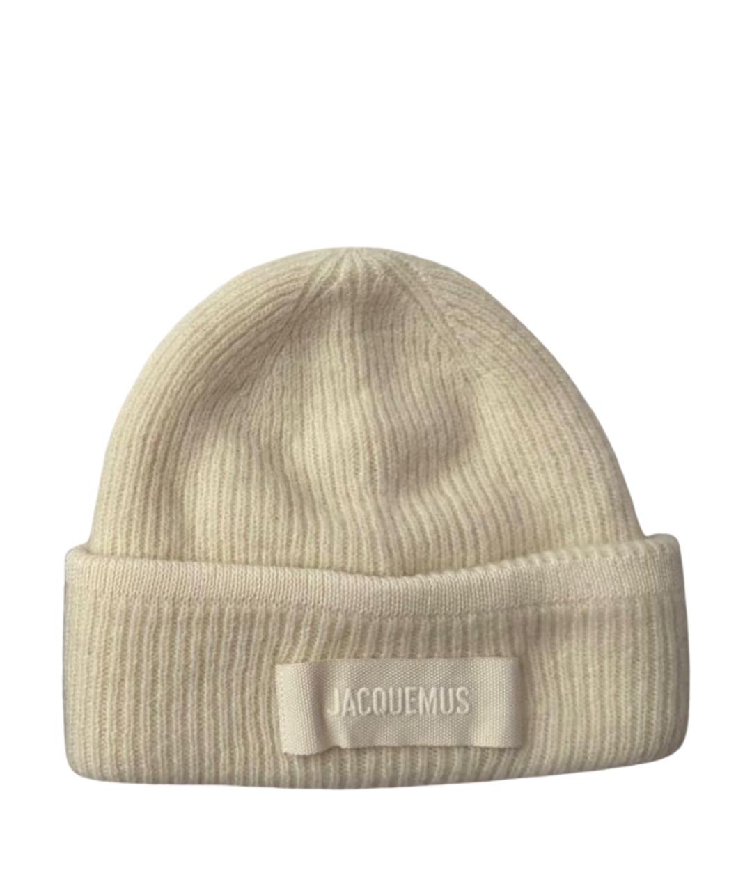 JACQUEMUS Белая шерстяная шапка, фото 1
