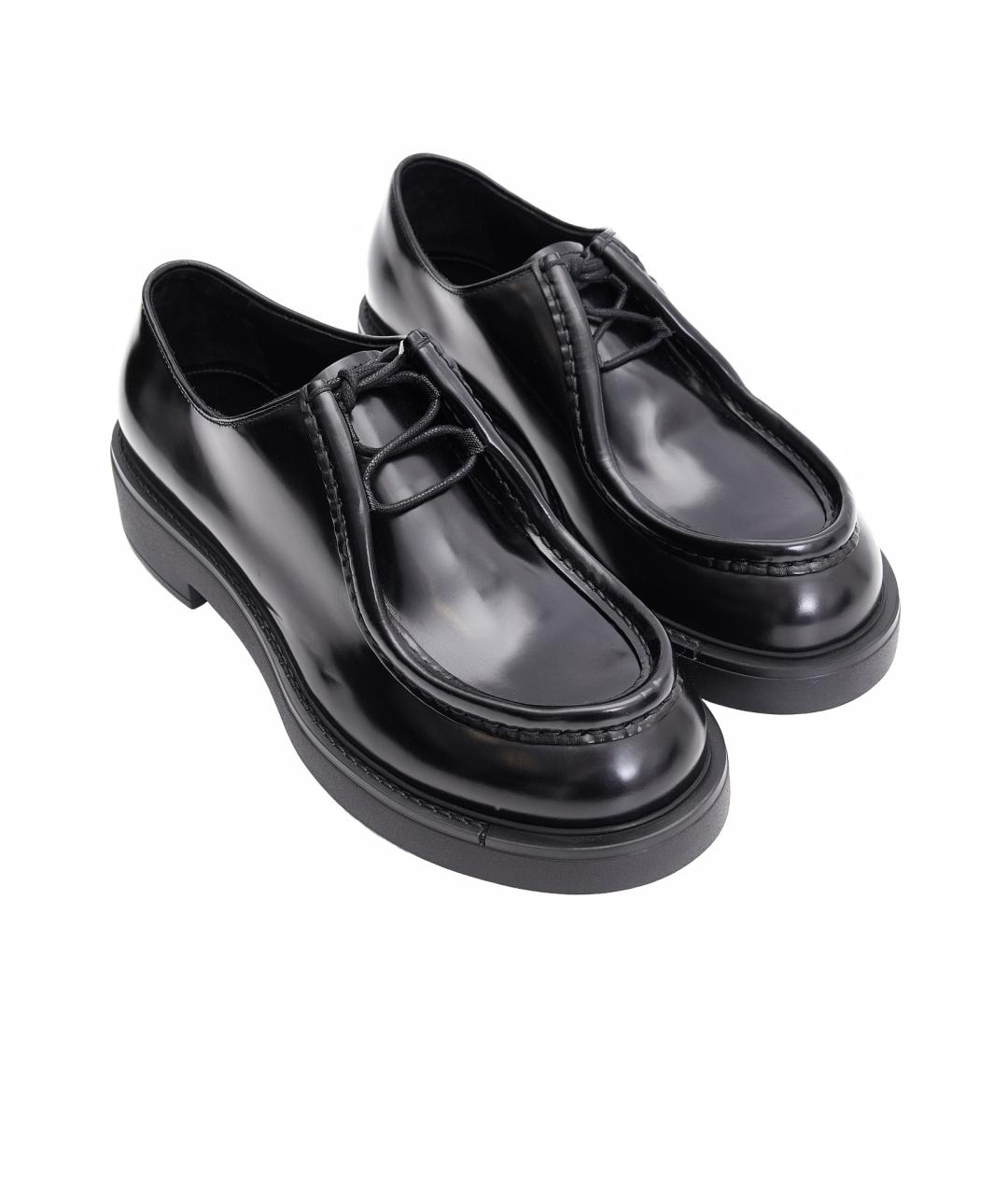PRADA Черные кожаные лоферы, фото 5