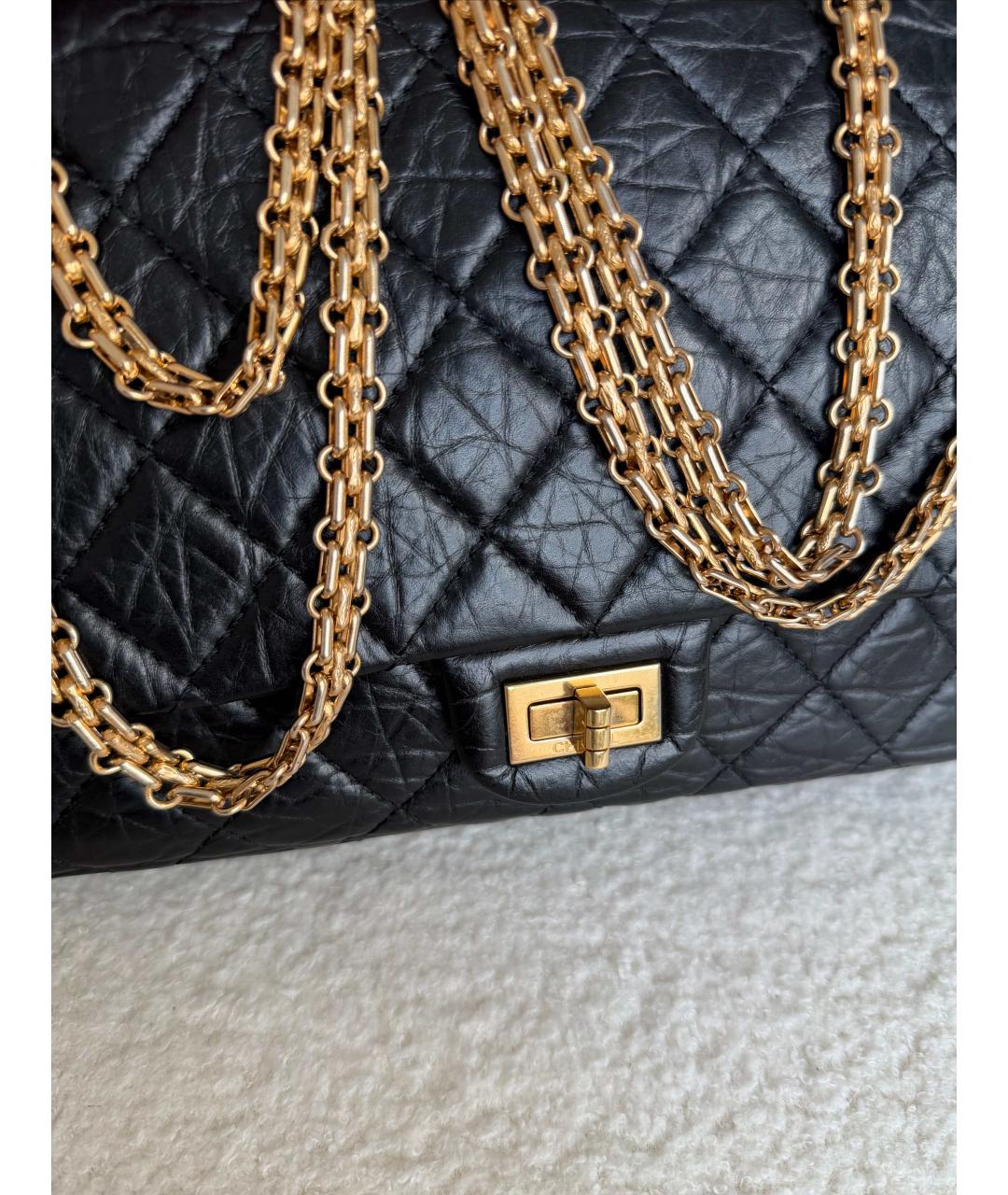 CHANEL Черная кожаная сумка через плечо, фото 4