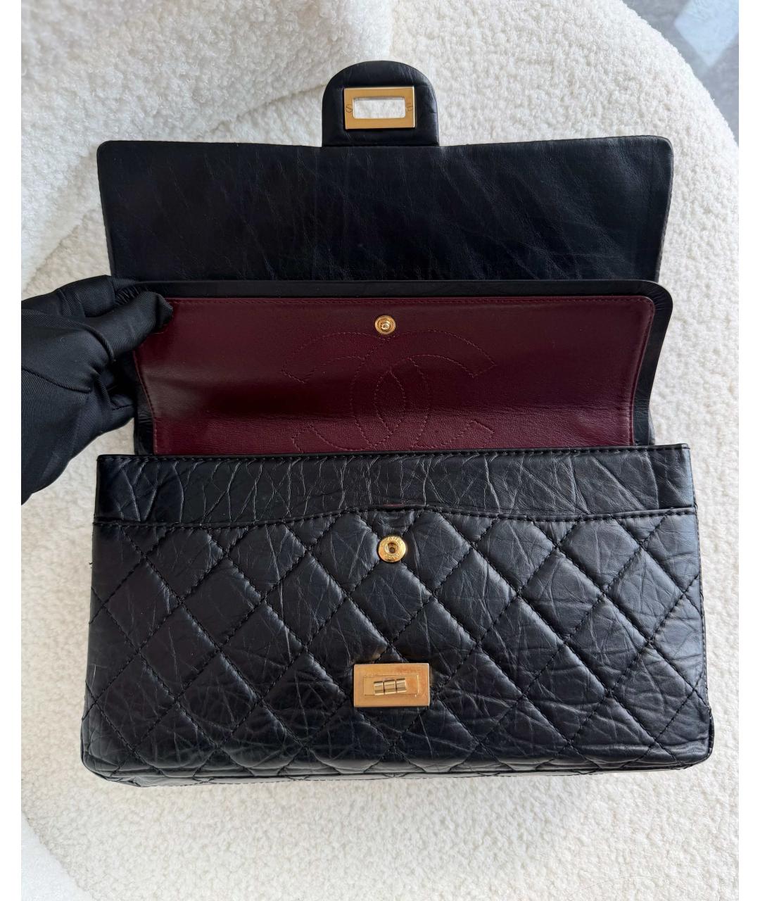 CHANEL Черная кожаная сумка через плечо, фото 6