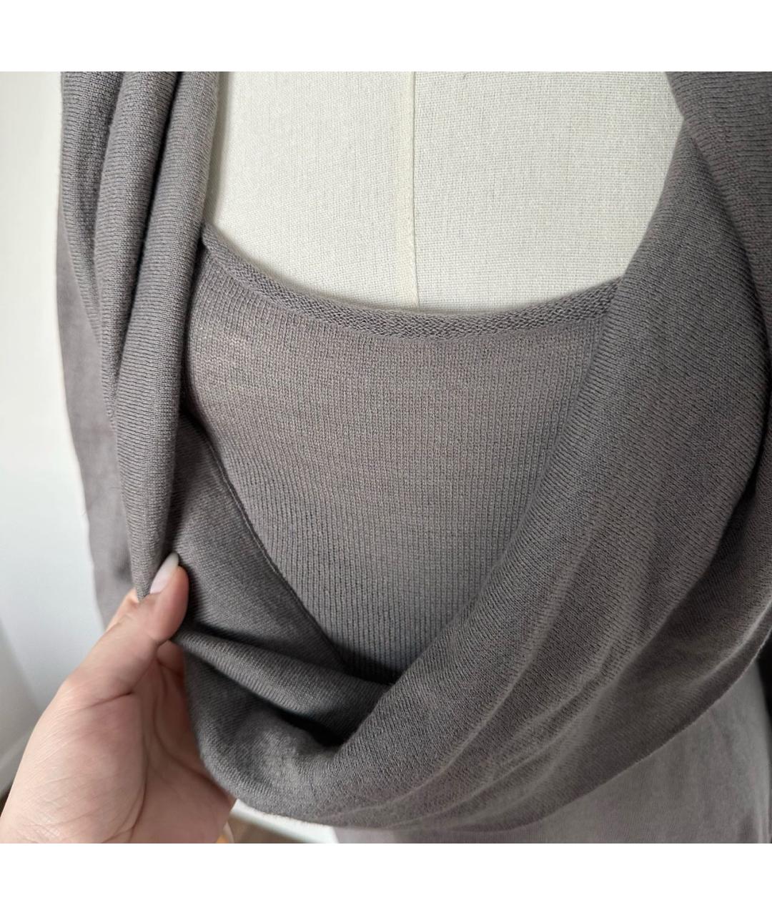 MALO Фиолетовое шерстяное повседневное платье, фото 4