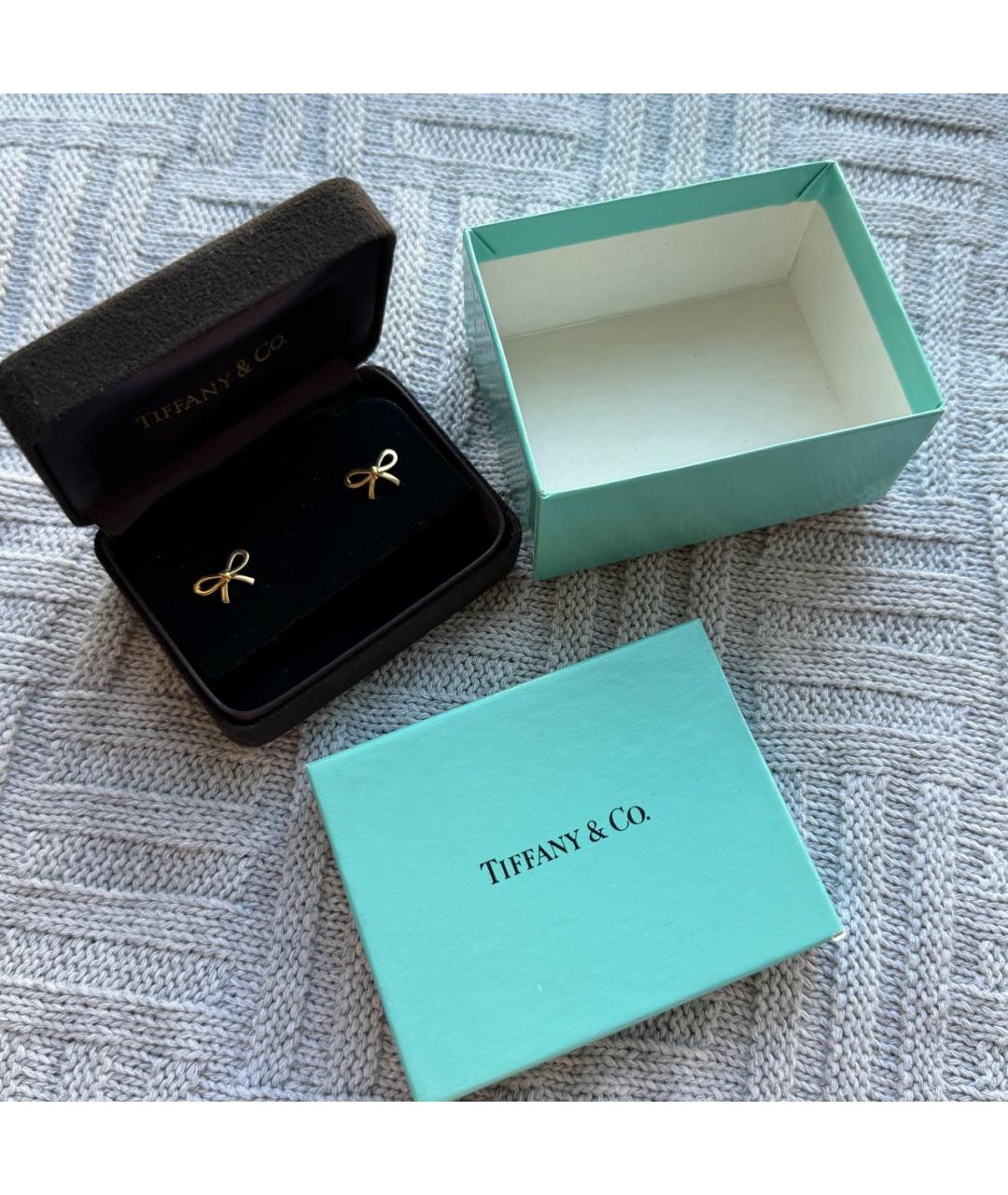 TIFFANY&CO Золотые серьги из желтого золота, фото 2