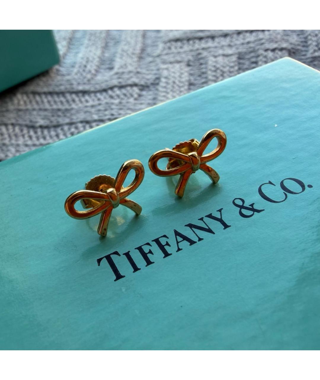 TIFFANY&CO Золотые серьги из желтого золота, фото 3