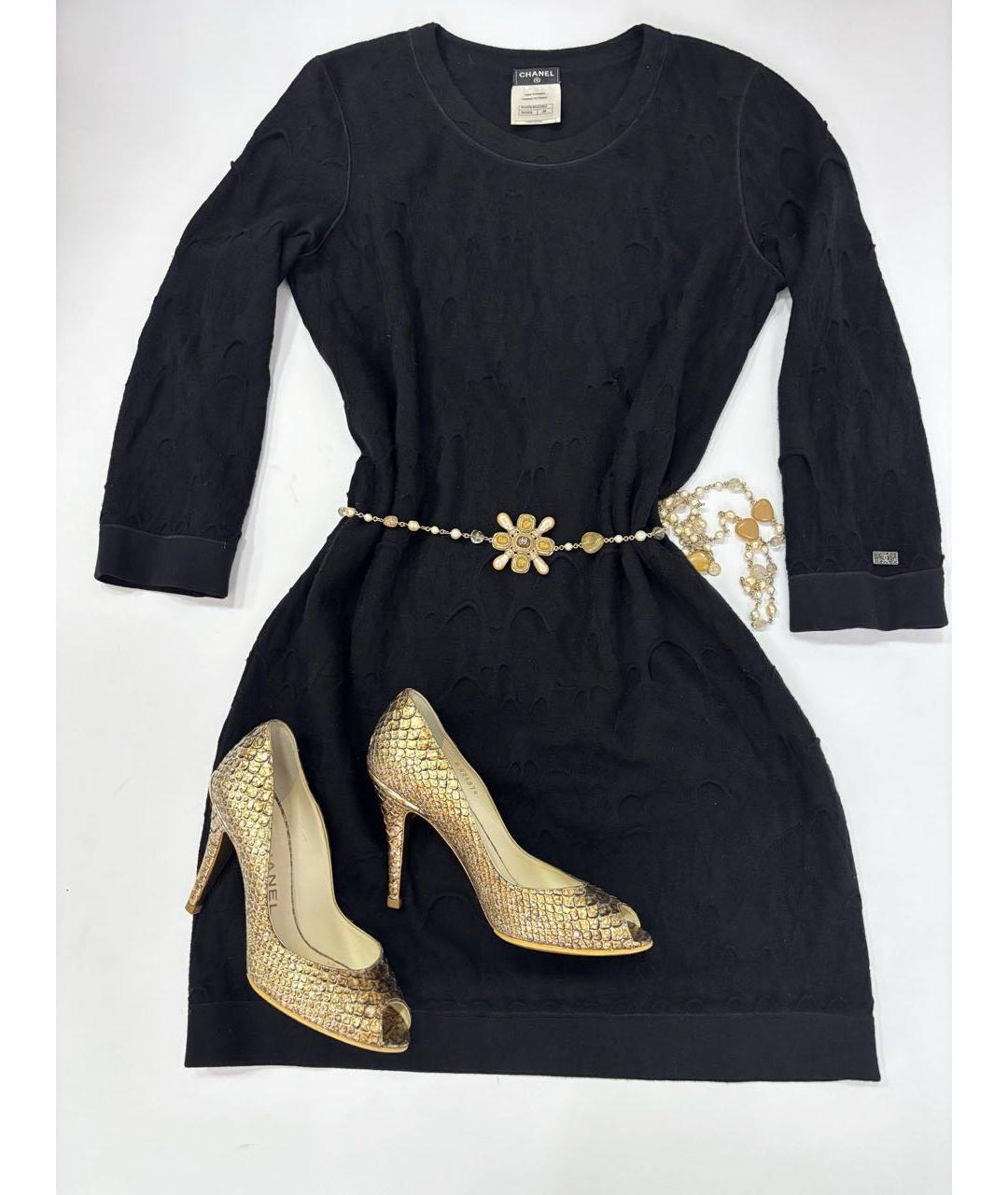 CHANEL Черное повседневное платье, фото 5