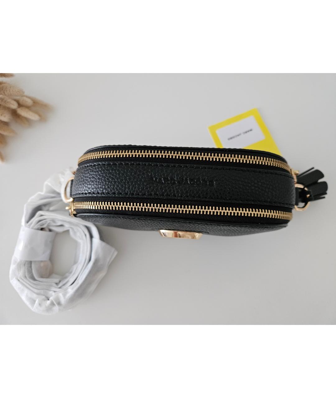 MARC JACOBS Черная кожаная сумка через плечо, фото 2