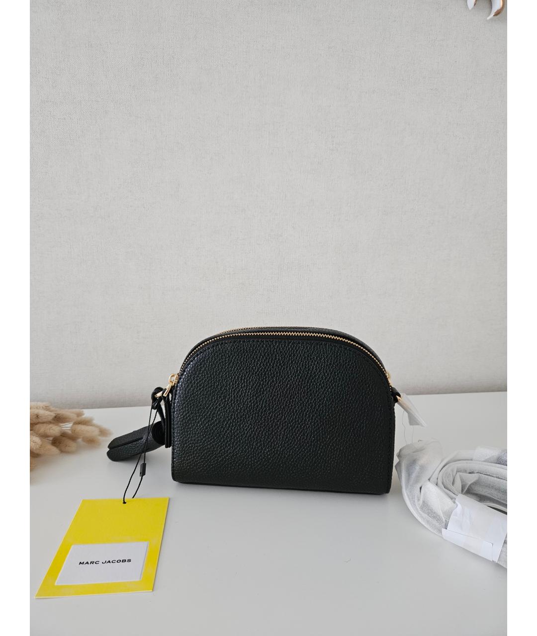MARC JACOBS Черная кожаная сумка через плечо, фото 4