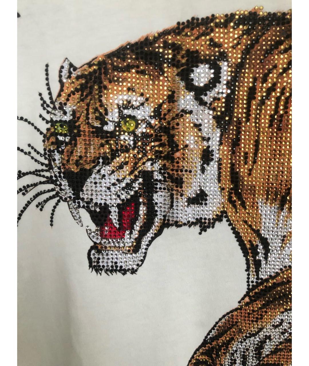 PHILIPP PLEIN Белая хлопковая футболка, фото 4