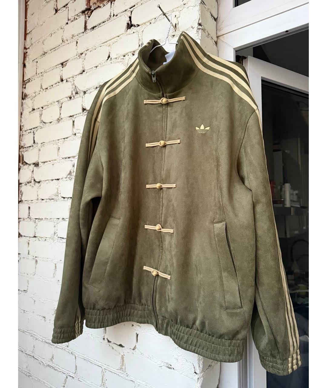 ADIDAS Хаки хлопковая куртка, фото 5