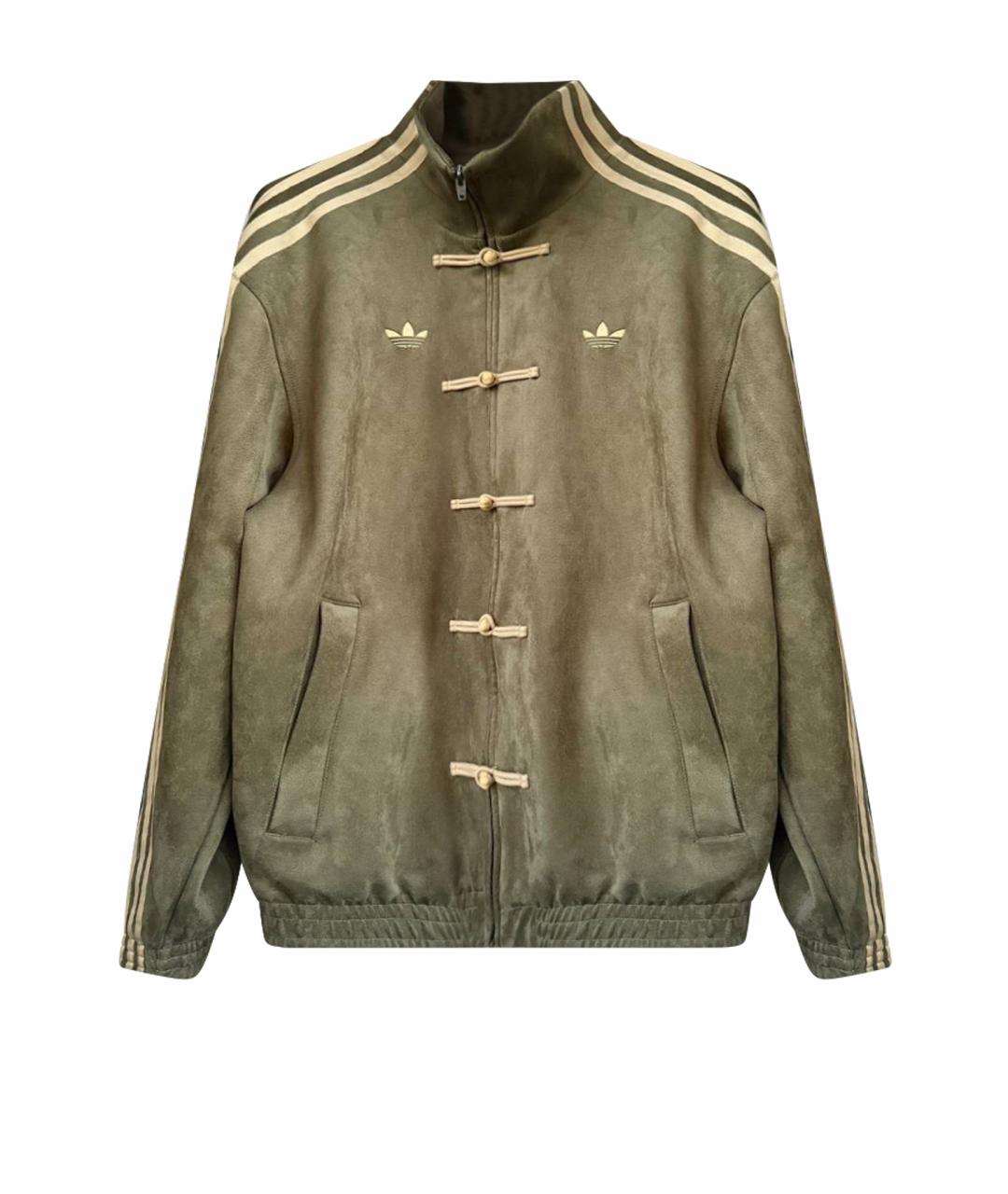 ADIDAS Хаки хлопковая куртка, фото 1