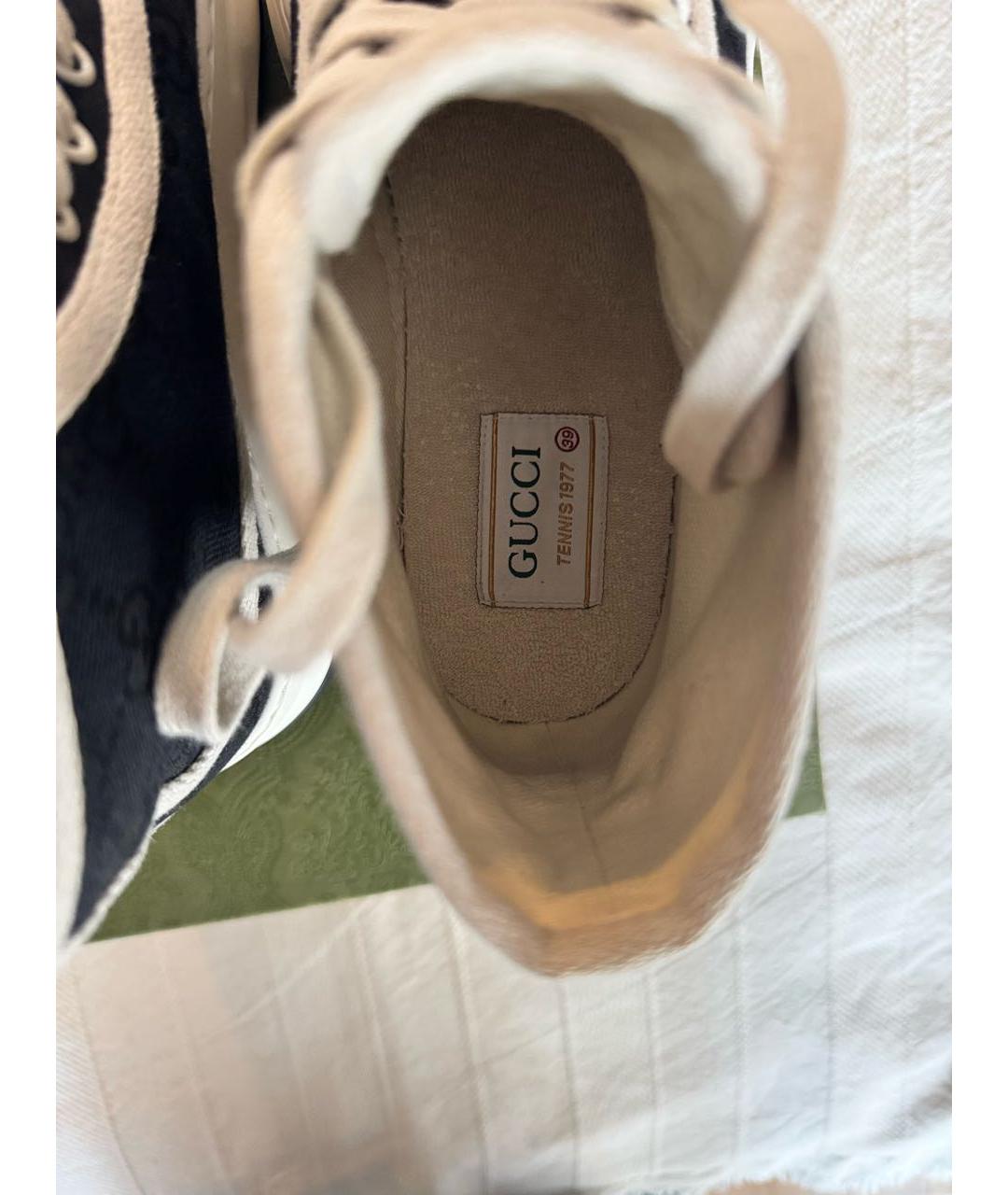 GUCCI Черные текстильные кеды, фото 6