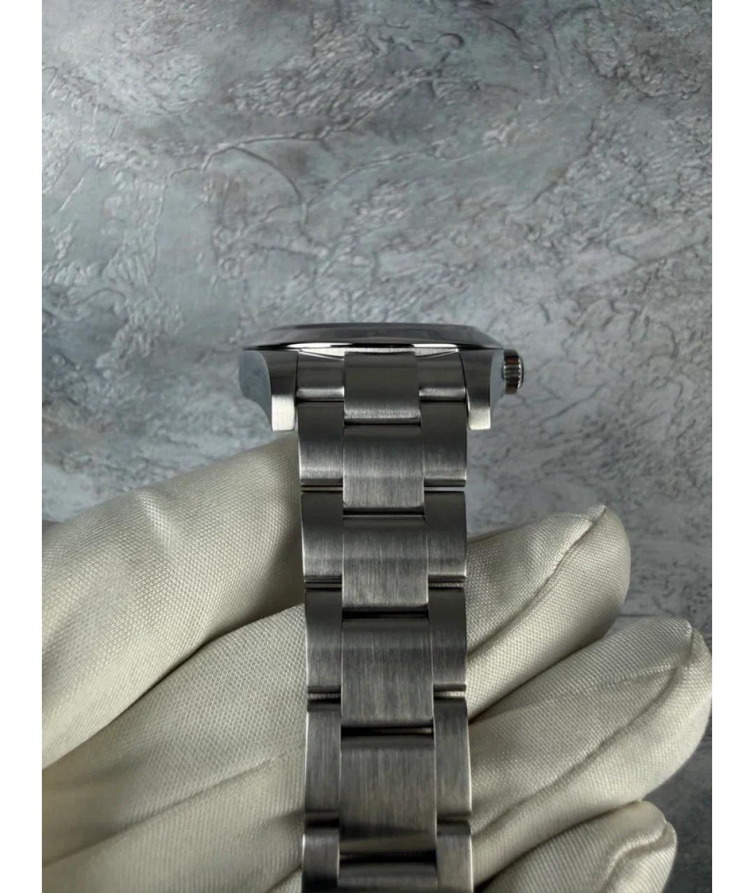 ROLEX Черные металлические часы, фото 5