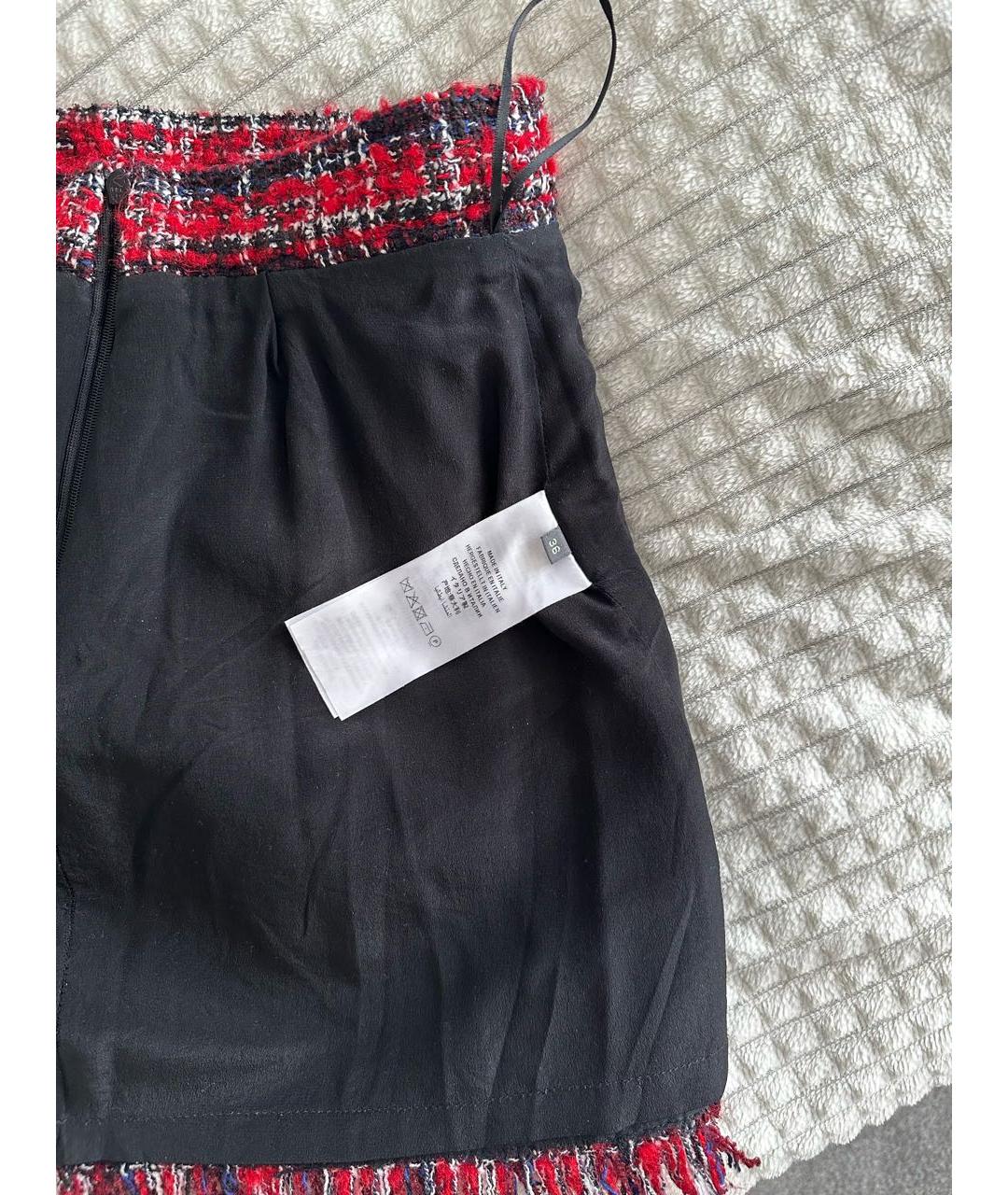 ALEXANDER MCQUEEN Красный полиамидовый костюм с юбками, фото 6