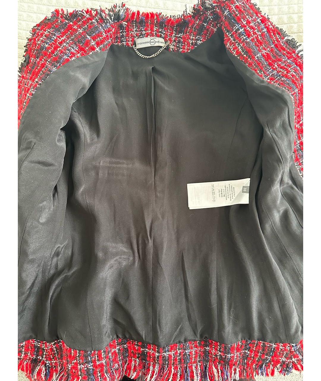 ALEXANDER MCQUEEN Красный полиамидовый костюм с юбками, фото 3