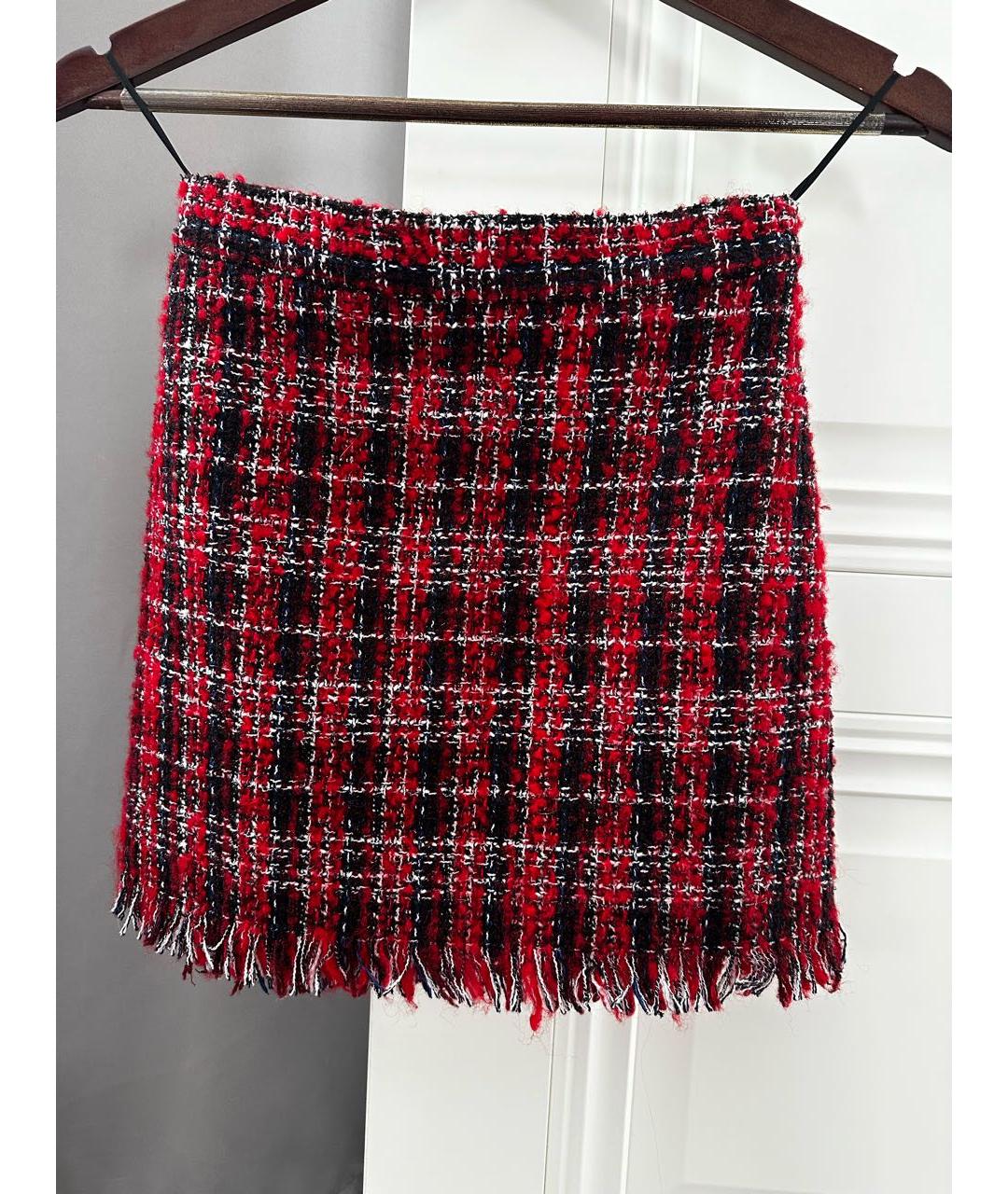 ALEXANDER MCQUEEN Красный полиамидовый костюм с юбками, фото 2