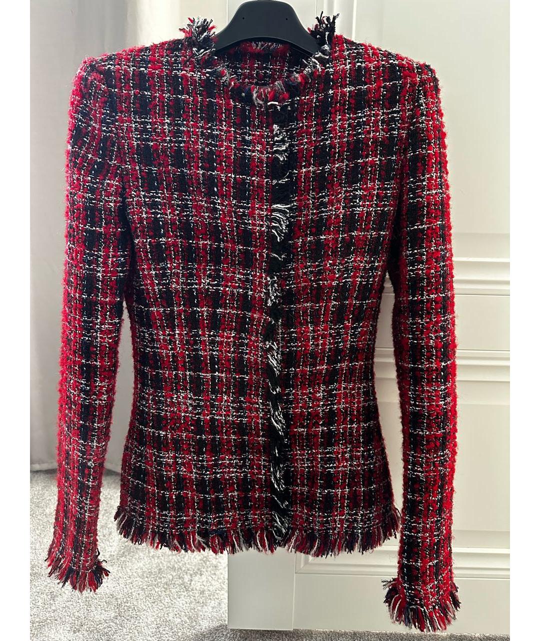 ALEXANDER MCQUEEN Красный полиамидовый костюм с юбками, фото 9