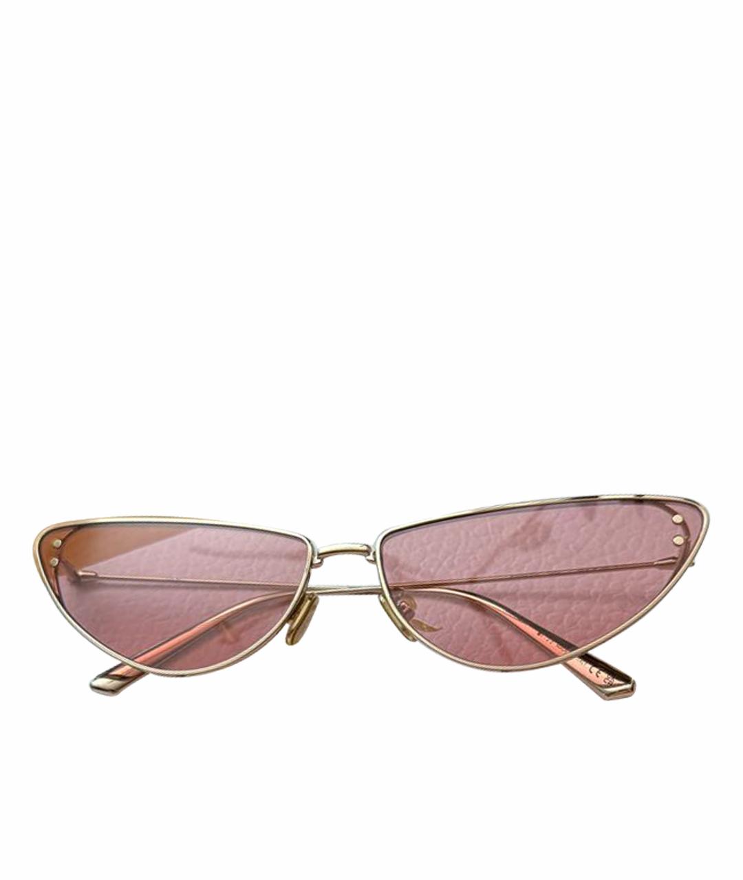 CHRISTIAN DIOR Розовые металлические солнцезащитные очки, фото 1