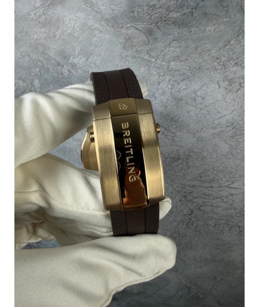BREITLING Золотые металлические часы, фото 6