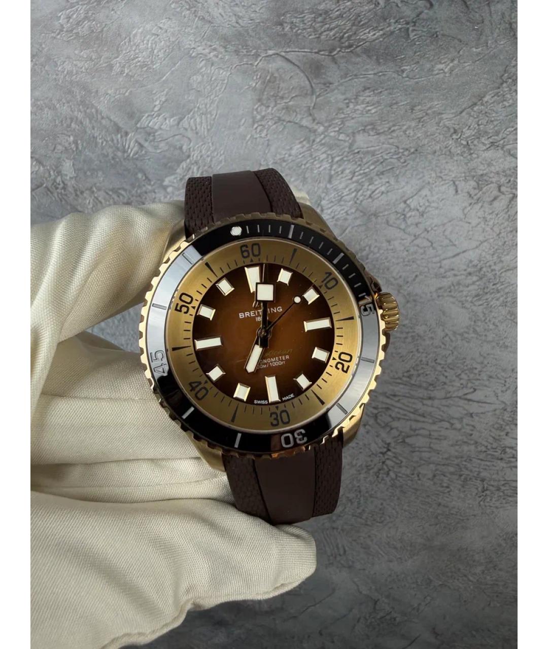 BREITLING Золотые металлические часы, фото 2