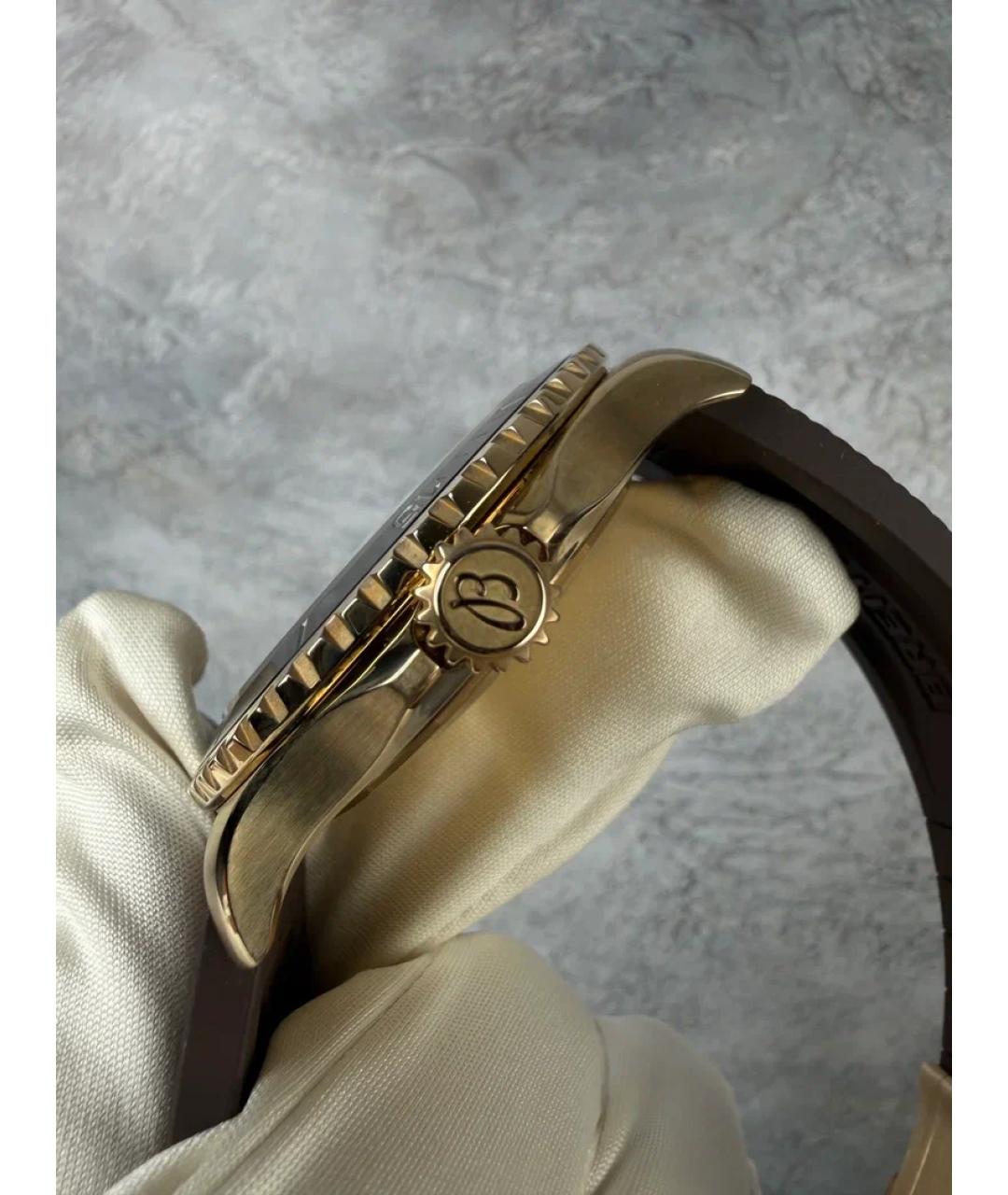 BREITLING Золотые металлические часы, фото 4