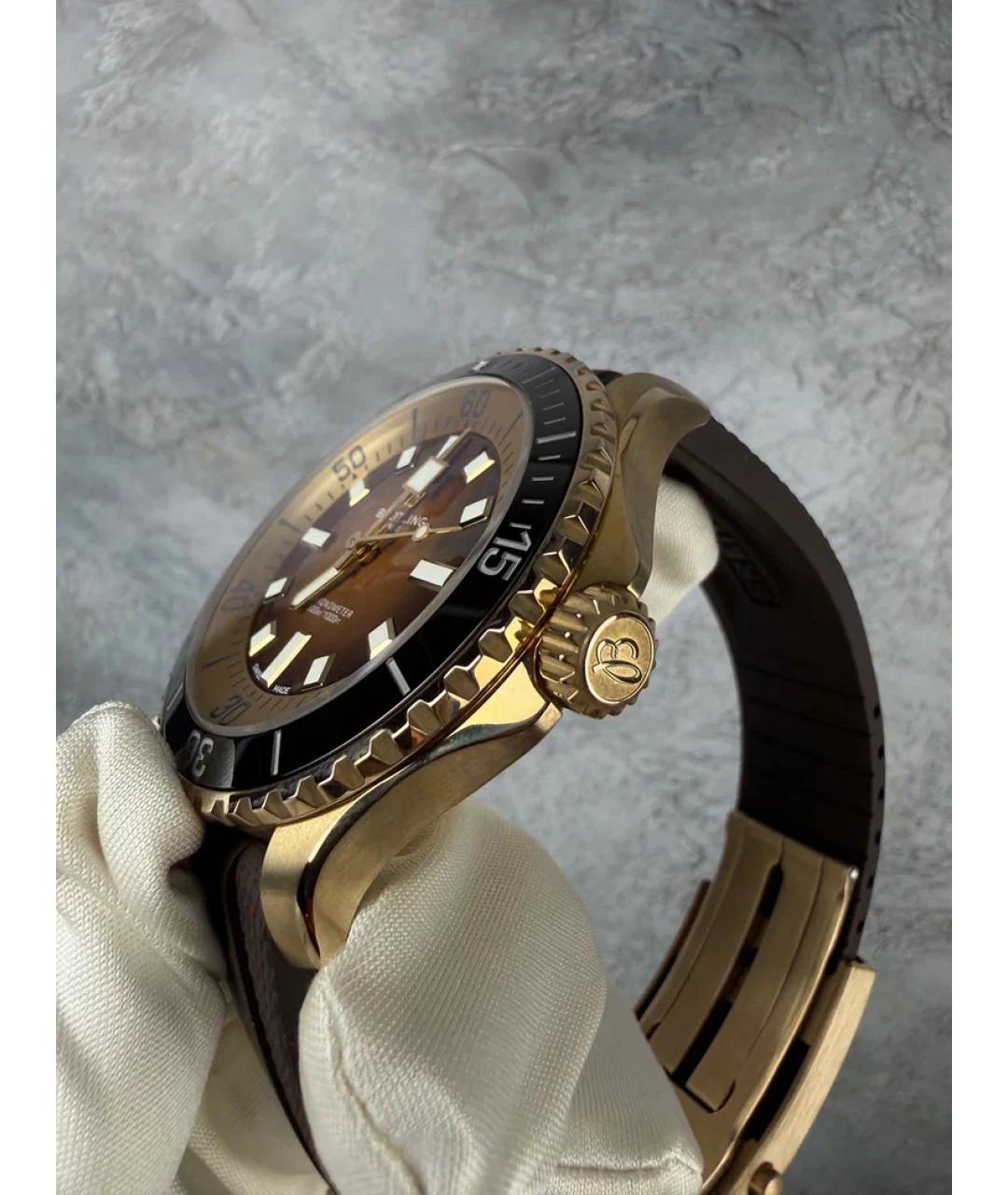 BREITLING Золотые металлические часы, фото 3